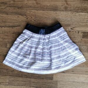 ZARA Trafaluc Pleated Leather Waistband Skirt Extra Small